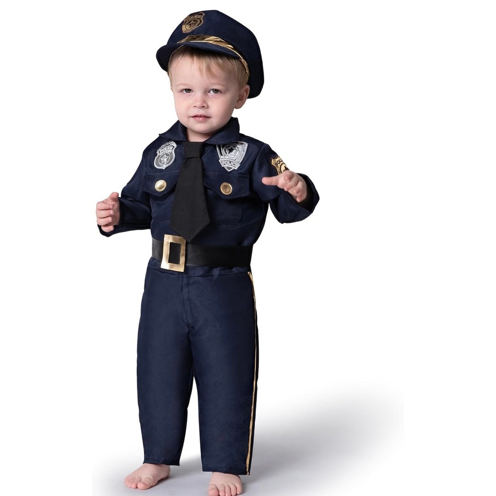 spooktacular creations baby cop costume navy, kids toddler size 3T (3-4 yrs)